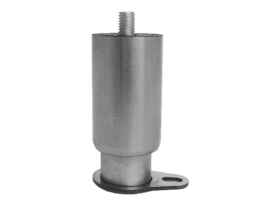 Maschinenfuß / Stellfuß Möbelfuß Hygiene, Ø 30/ 40 mm Edelstahl, M10 x 15 mm, Lasche